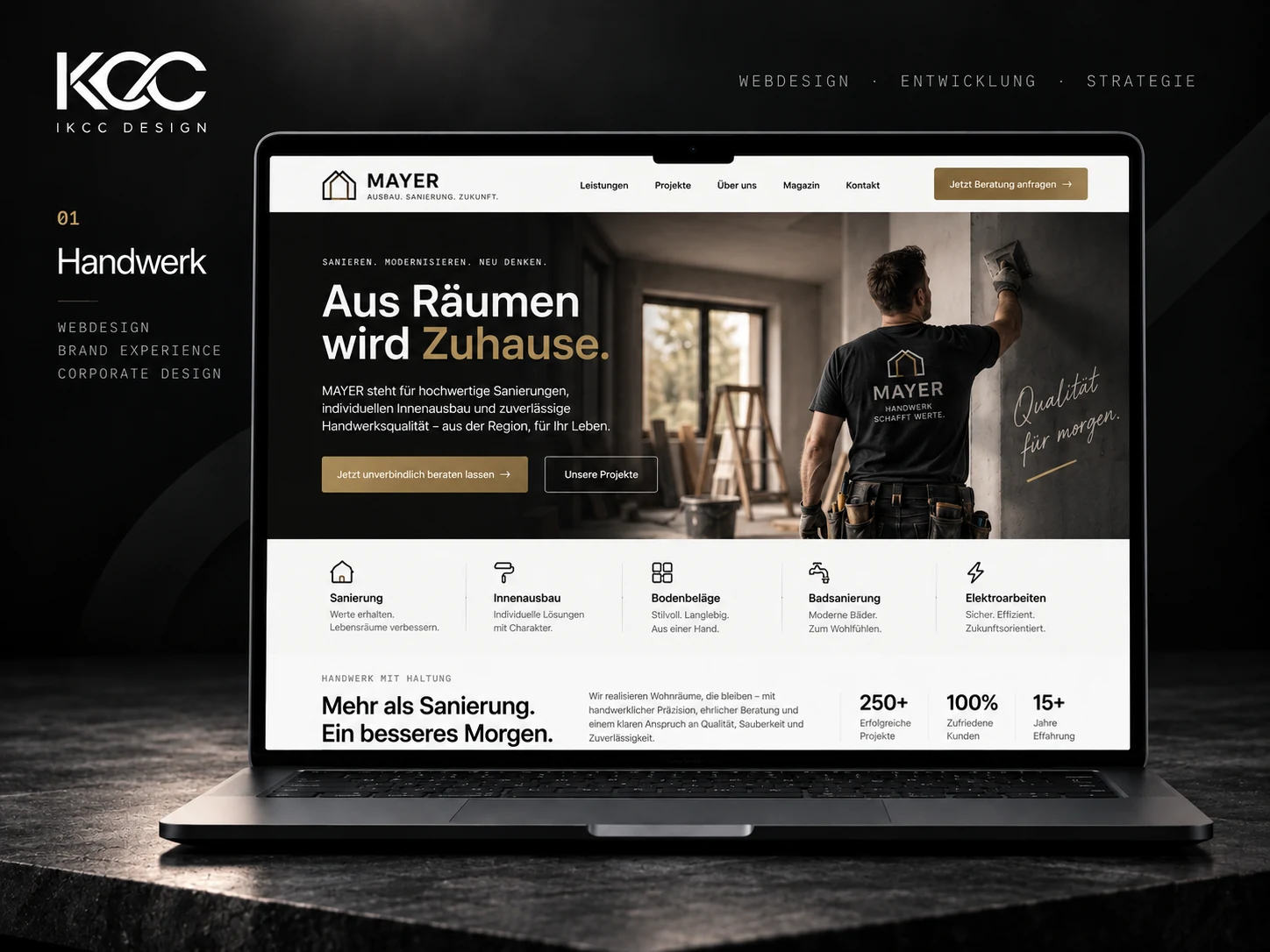 Handwerk – Premium Website-Konzept 1