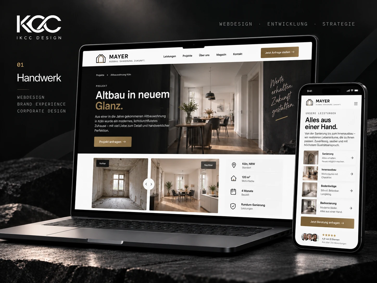 Handwerk – Premium Website-Konzept 2