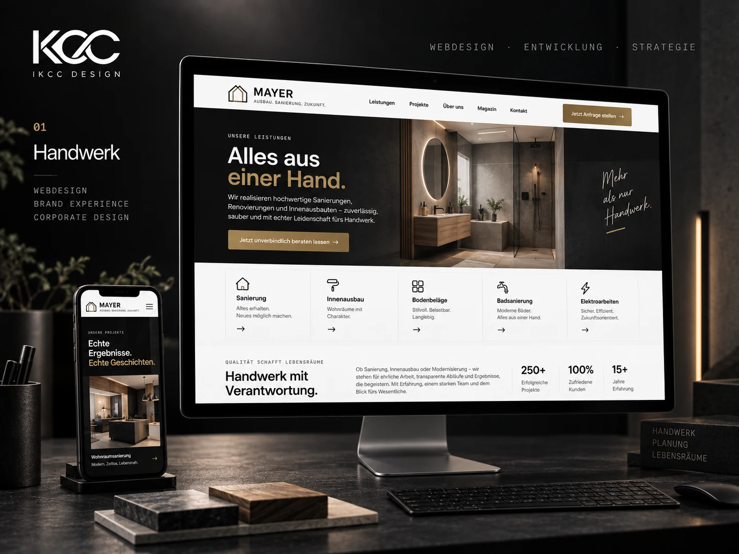 Handwerk – Premium Website-Konzept 3