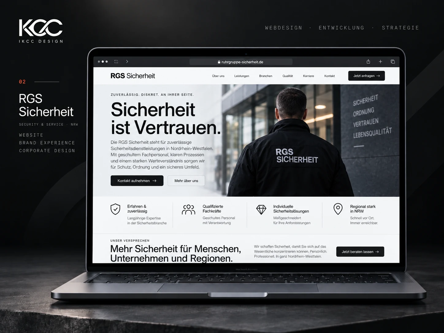 RGS Sicherheit – Website-Mockup 2
