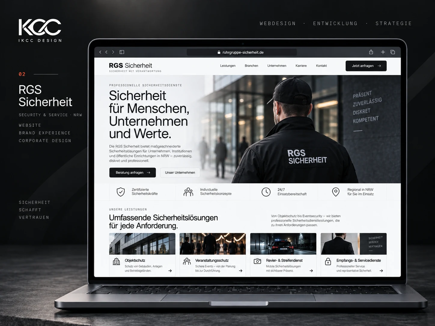 RGS Sicherheit – Website-Mockup 3