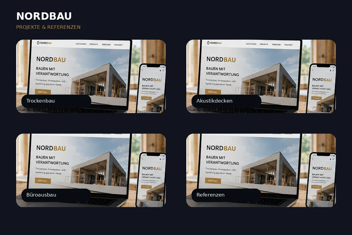NordBau Trockenbau Konzept – Mobile-Detail